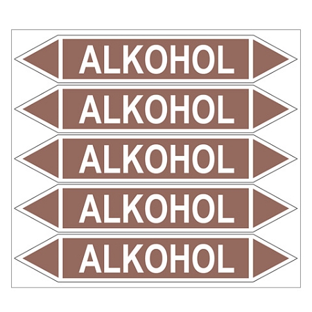 Značení potrubí, alkohol